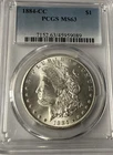 1884-CC Carson City Morgan Silver Dollar PCGS MS63
