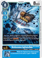 WereGarurumon: Sagittarius Mode BT5-029 R Battle of Omni Digimon TCG