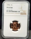 1956 PROOF LINCOLN WHEAT CENT - NGC PF 67 RD - 009