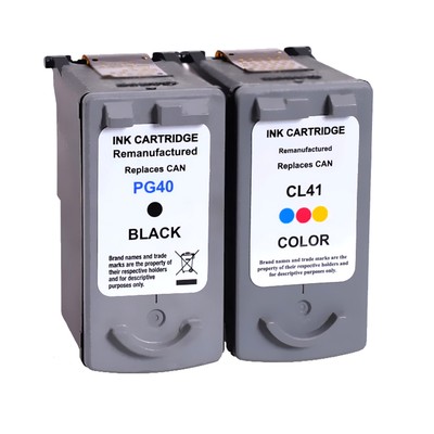 2PKs PG-40 CL-41 Black & Color Ink Cartridges For Canon PIXMA MP140 MP150 MP160 655783331485 | eBay