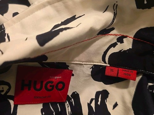 HUGO BOSS Ellino 01 001 RED TAG NEW Men's Sh/S CASUAL SHIRT SIZE XL - Picture 11 of 15