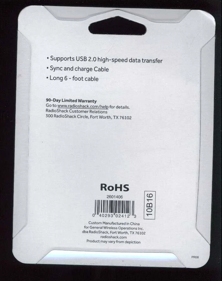 Gigaware 6 Foot USB-A Male to Mini USB-B Male Cable PC/ MAC USB *** Ships in USA - Image 3 of 4