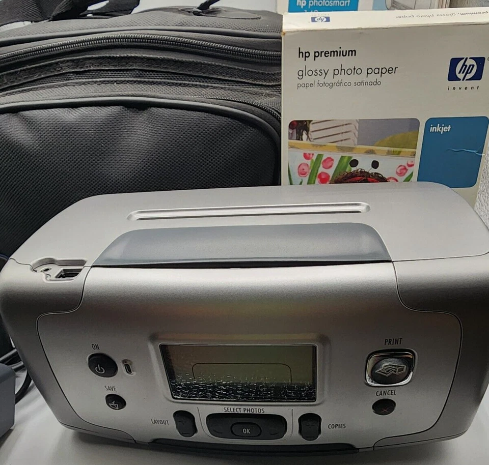 USED HP Photosmart 145 Q3025A SDGOA-0314 Silver 4"X6" - Image 3 of 4