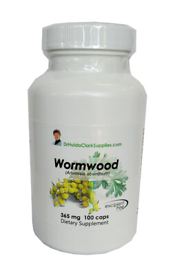 Fresh Wormwood (artemisia absinthium) 100 Caps 365mg - Dr Hulda Clark  FAST SHIP