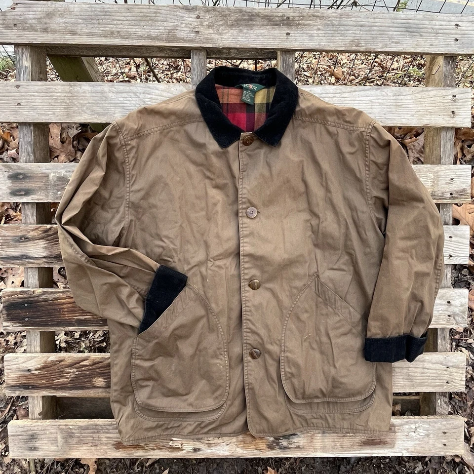 J.Crew Chore пальто с подкладкой хаки зеленый мужской XL - Изображение 2 из 4