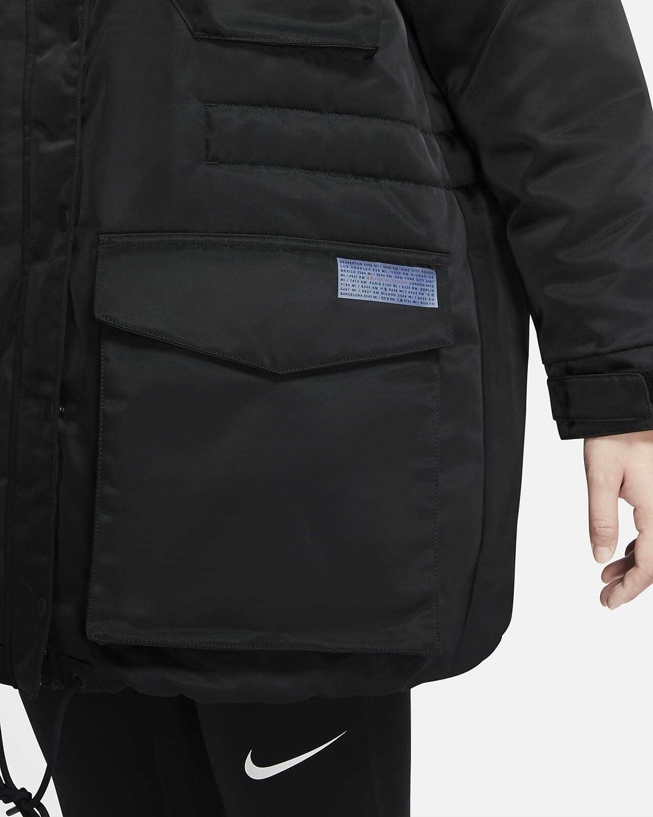 Nike Women's NSW 550 Down Fill Hooded Parka Coat Jacket Full