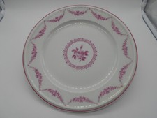 ( 1241 )  ASSIETTE GUIRLANDE DE ROSES EN PORCELAINE DE LIMOGES VIGNAUD