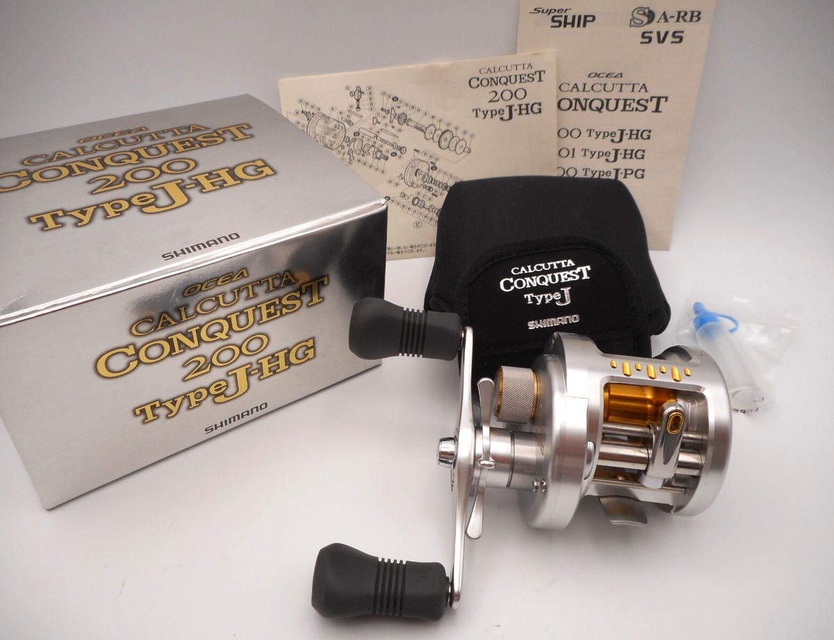 Shimano Calcutta Conquest 200 Type J HG w/box Excellent