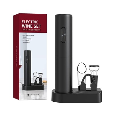 CoaGu Premium Wine Opener Set - Battery Operated Automatic Corkscrew, Include...