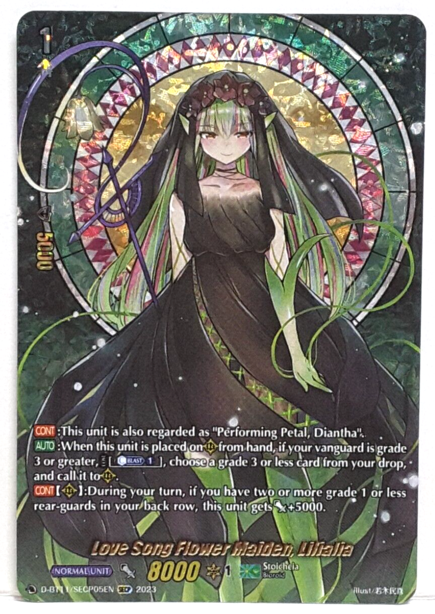 Cardfight Vanguard Love Song Flower Maiden, Lilialia D-BT11