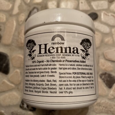 Rainbow Research Henna Hair Color - Persian Marigold Blonde 4oz Natural Dye