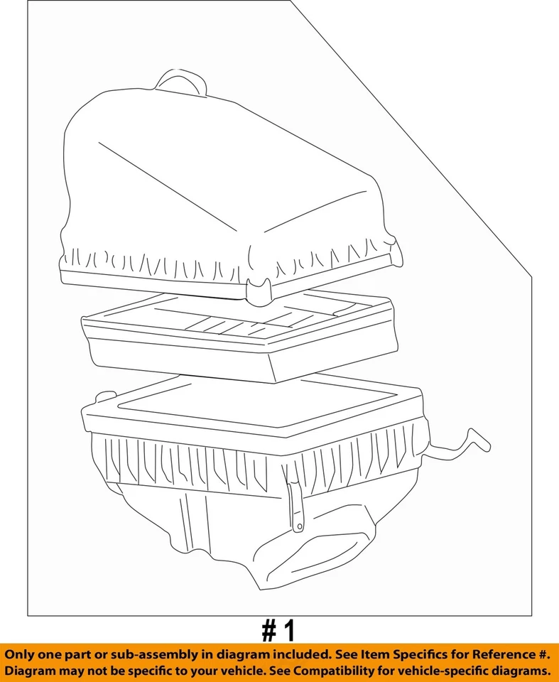 Used Air Cleaner Assembly fits: 1999 Toyota Camry 4 cylinder Grade A - Image 3 of 4