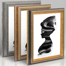 Holzrahmen Bilderrahmen Antik Barock Kiefer Holz Rahmen Luxor 10x15 bis 80x100cm