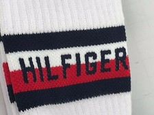 Men's Tommy Hilfiger White 77 Cotton Crew Socks, 1 Pair, 14 MSRP