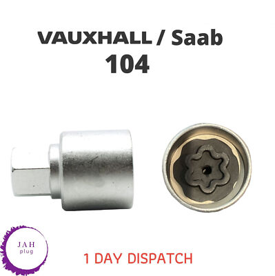 MASTER Radschloss Schlüssel 104 FER1708 Sicherungsmuttern Bolzen VAUXHALL SAAB