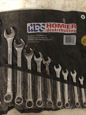 HDC Homier Distributing 22PC. STANDARD AND METRIC WRENCH SET