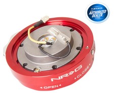Nrg Steering Wheel Quick Release Thin Version Red Srk-400rd