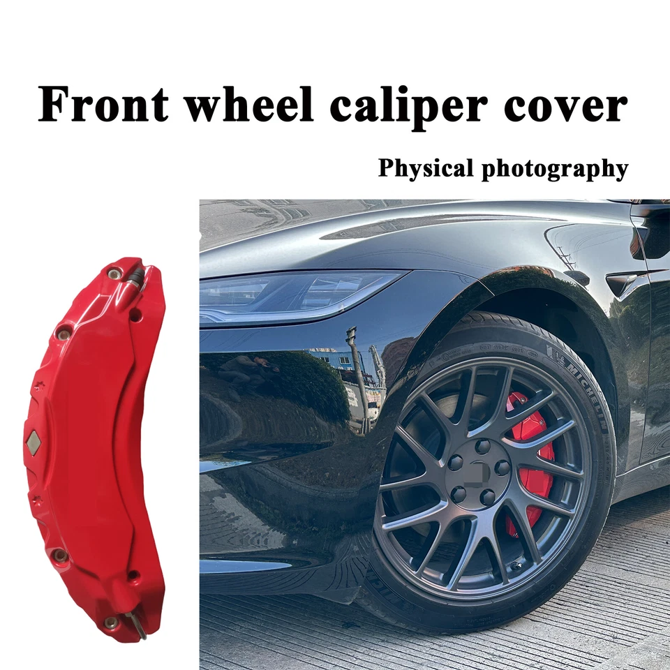 For Tesla Model 3 Highland 2024 2025 Accessories Brake Caliper Covers 4pcs/set - Image 3 of 4