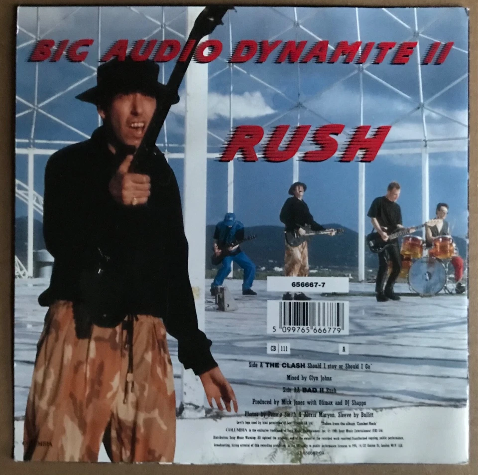 The Clash / BAD II - Should I Stay Or Should I Go - UK 7” Vinyl Single P/S - Image 2 of 3