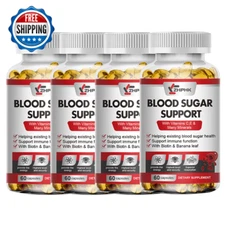 Blood Balance - Blood Sugar Support & Blood Pressure Supplement 4x 60 Capsules