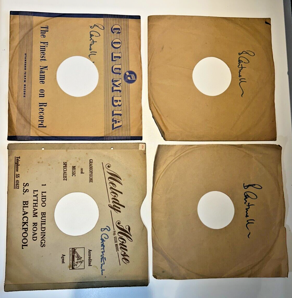 Rare Batch of 4 Vintage 78 RPM Shellac Records | eBay UK