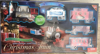 north pole junction christmas train set