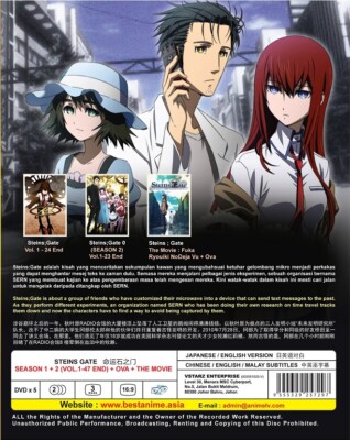 DVD Anime Steins; Gate Complete Series Season 1+2 (1-47) +Movie +