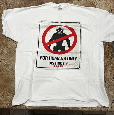 SIVA / シヴァ / Cut-out T-Shirt 2009 アーカイヴ Vintage 2009 District 9 Sci-fi Movie Promo T Shirt Size L White | eBay