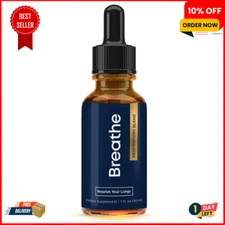 BREATHE 8-IN-1 Mullein Drops For Lungs Detox & Lung Cleanse | Peppermint, Thyme