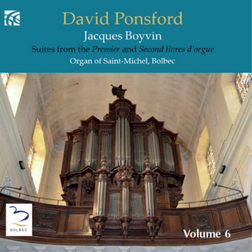 David Ponsford Jacques Boyvin: Suites from the Premier and Second Livres D' (CD)