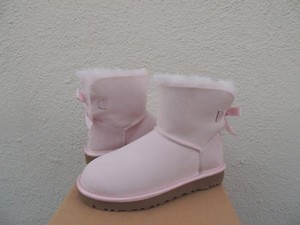 ugg mini bailey bow metallic rosa