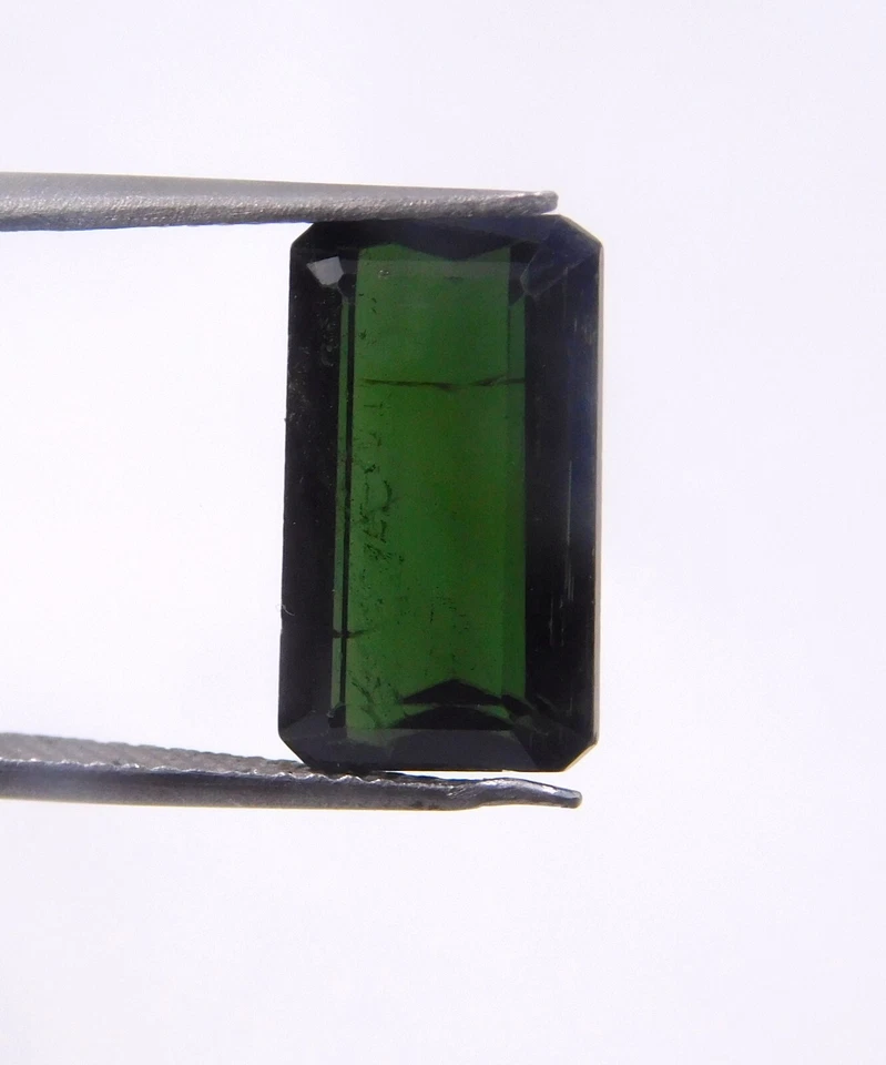 Piedra preciosa suelta corte baguette turmalina cromada creada 7x13 mm 4,5 quilates 1 pieza P-3046 Foto 2 de 4