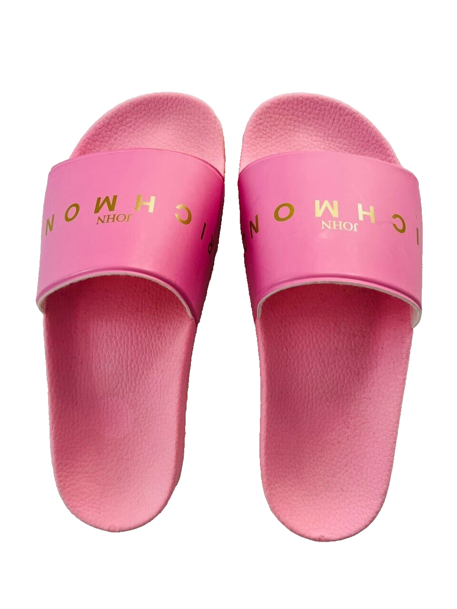 John Richmond Slides Sandal Pink / Gold ( 40 ) ~ Made in Italy | eBay