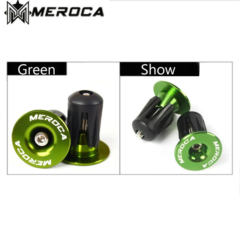 1双自行车车把握把平立杆帽端塞塞配件 — 第 4/4 张图片