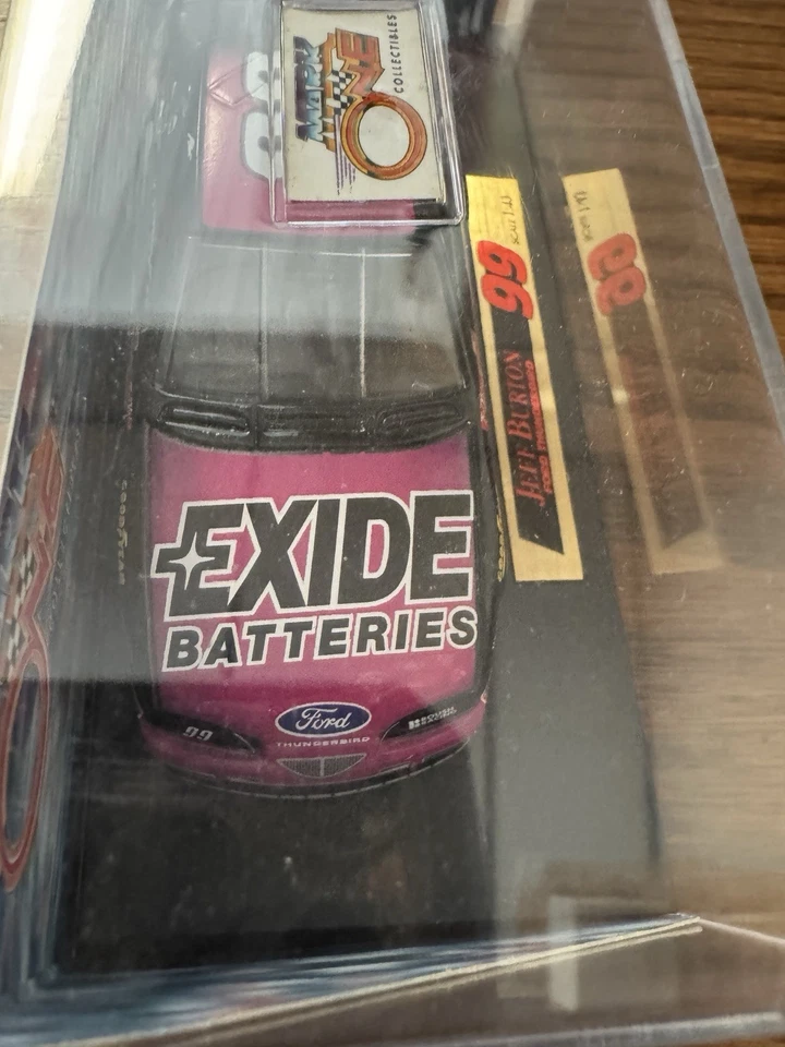 Coche diecast Jeff Burton Mark One NASCAR 1:43 Exide #99 Ford Thunderbird 1997 Foto 4 de 4