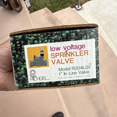 Richdel R204LGP 1in Low Voltage Automatic Sprinkler Valve Green Female Thread