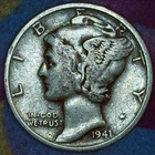 1941-D Mercury Dime Good – Denver Mint – 90% Silver
