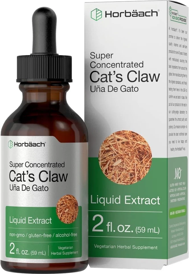 Concentrated Cat's Claw Tincture | Alcohol Free, Vegetarian Design - 2 Fl Oz - Image 2 of 2