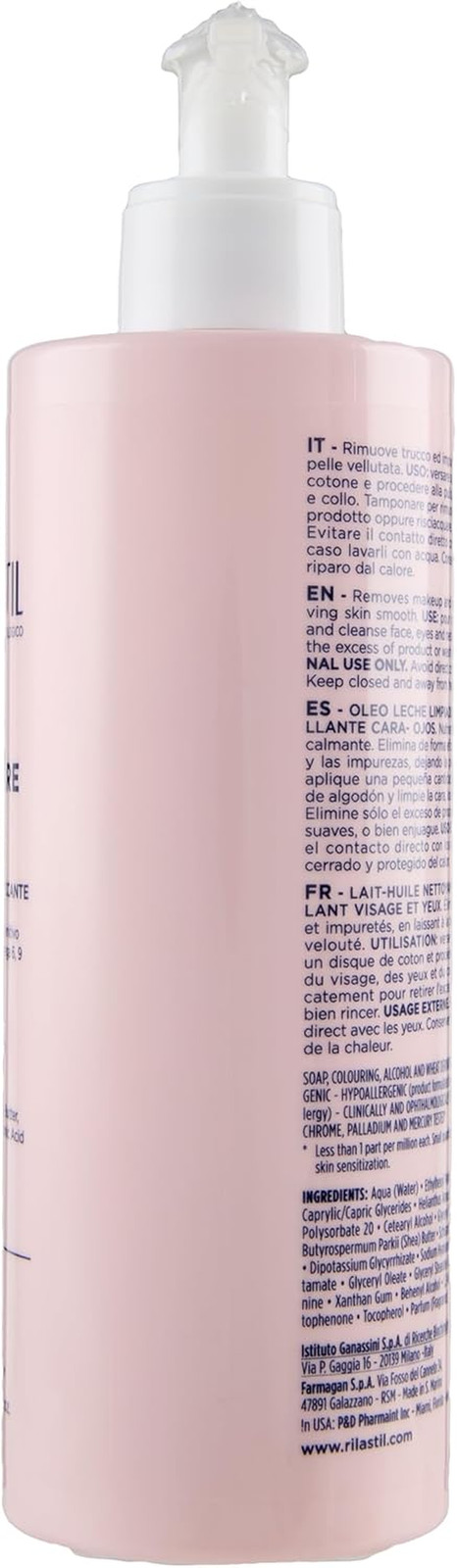 Rilastil Daily Care Olio Latte Detergente Viso E Occhi, Detergente Struccante Nu - 4