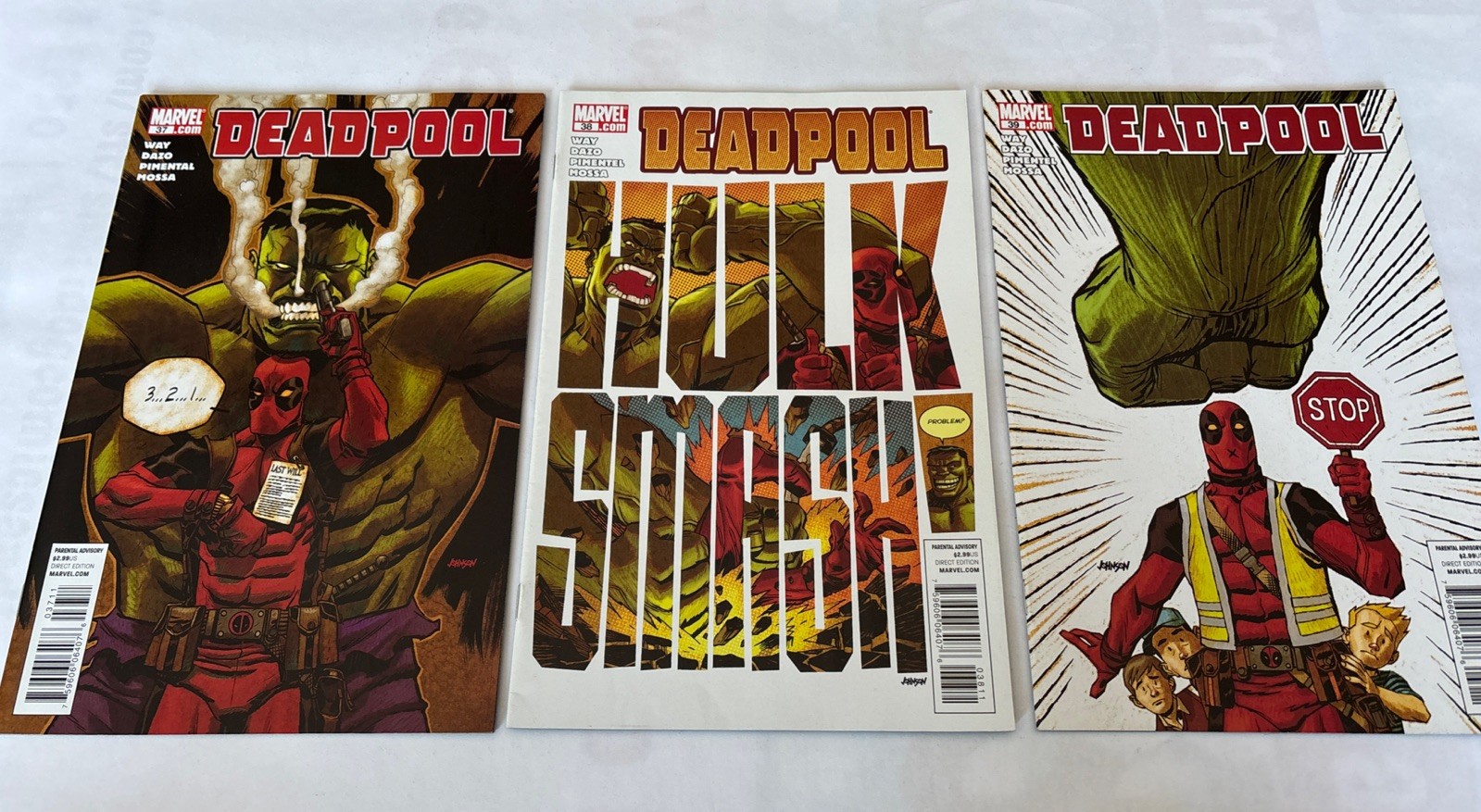 Deadpool #37 38 39 Vs The Hulk  Lot Of 3 (2011-12)