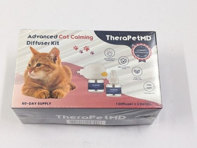 TheraPetMD Advanced Cat Calming Diffuser Kit 60 Day Supply 1 Diffuser 2 Refills