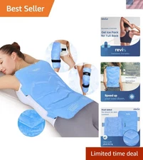 Adjustable XXL Ice Pack Wrap - Versatile Reusable Cold Compress for Back Relief