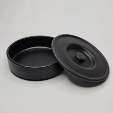6.5" Matte Black Zion 21oz Ceramic Tortilla Warmer Holder Bowl - Tuxton China 22