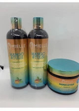 Mielle Mango & Tulsi Collection Nourishing Shampoo & Conditioner&Styling Gel