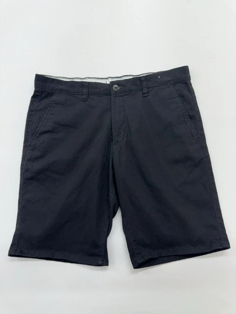 Quality Goods Men's Black Chino Shorts L Adjustable Elastic Waist Regular