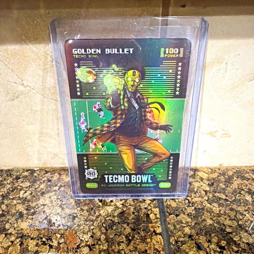 HTH Bo Jackson Battle Arena Tecmo Bowl Golden Bullet Holo Rookie Rare 100 Power