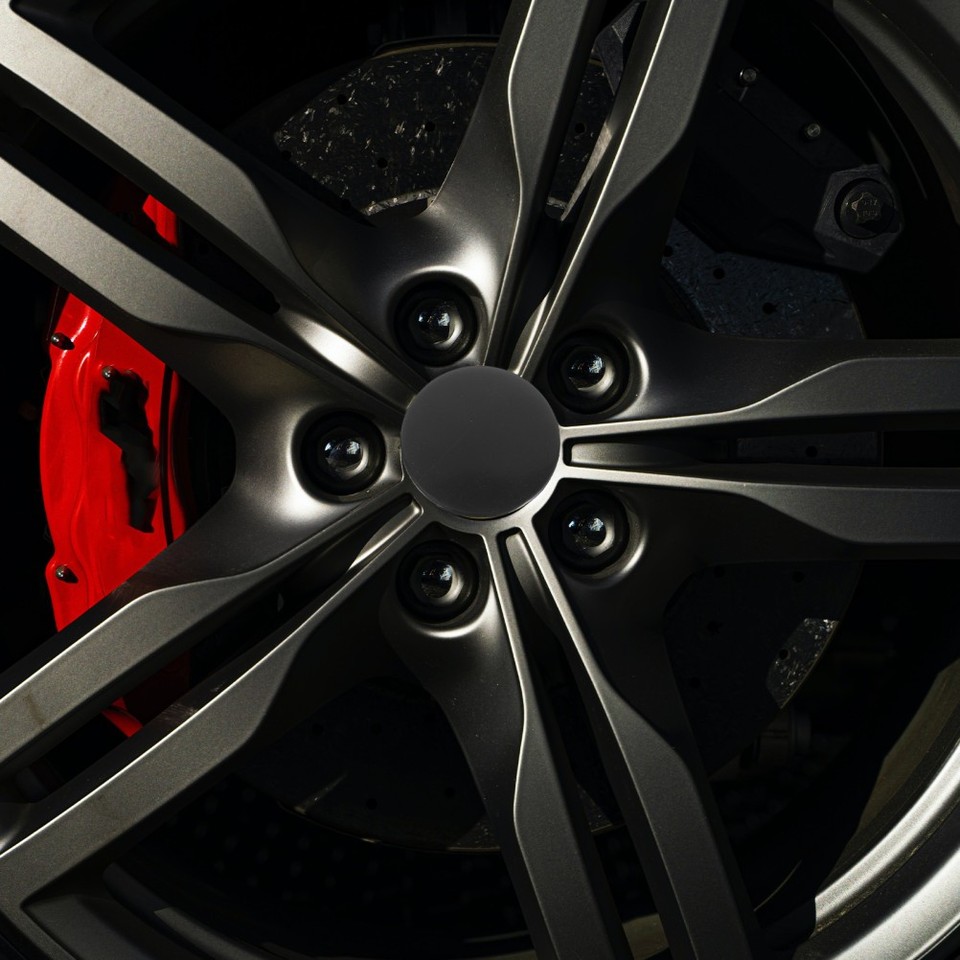 4Pcs Car Hub Caps 45Mm Black Aluminum Durable Center Cover Set | eBay ...