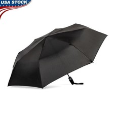 Compact Sun Rain Umbrella Auto Open Close 43in Ergonomic Handle Recycled Fabric