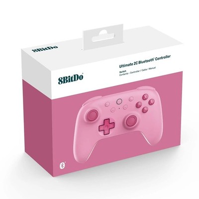 8BitDo Ultimate 2c Bluetooth Controller for Nintendo Switch Wireless Bundle PINK