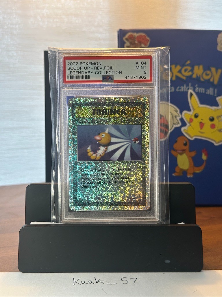 PSA 9 Scoop Up Reverse Holo Legendary Collection 2002 Pokemon Card #104